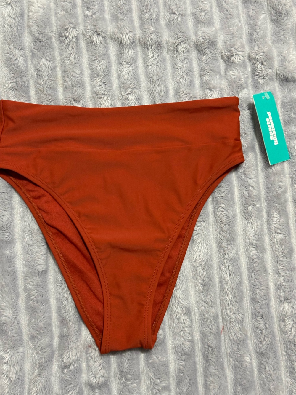 Sports Illustrated Swim High-Waist Bikini Bottoms - Rust